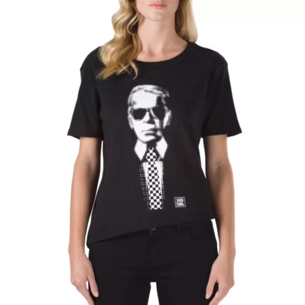 VANS X KARL LAGERFELD BOYFRIEND TEE - Picture 2 of 5